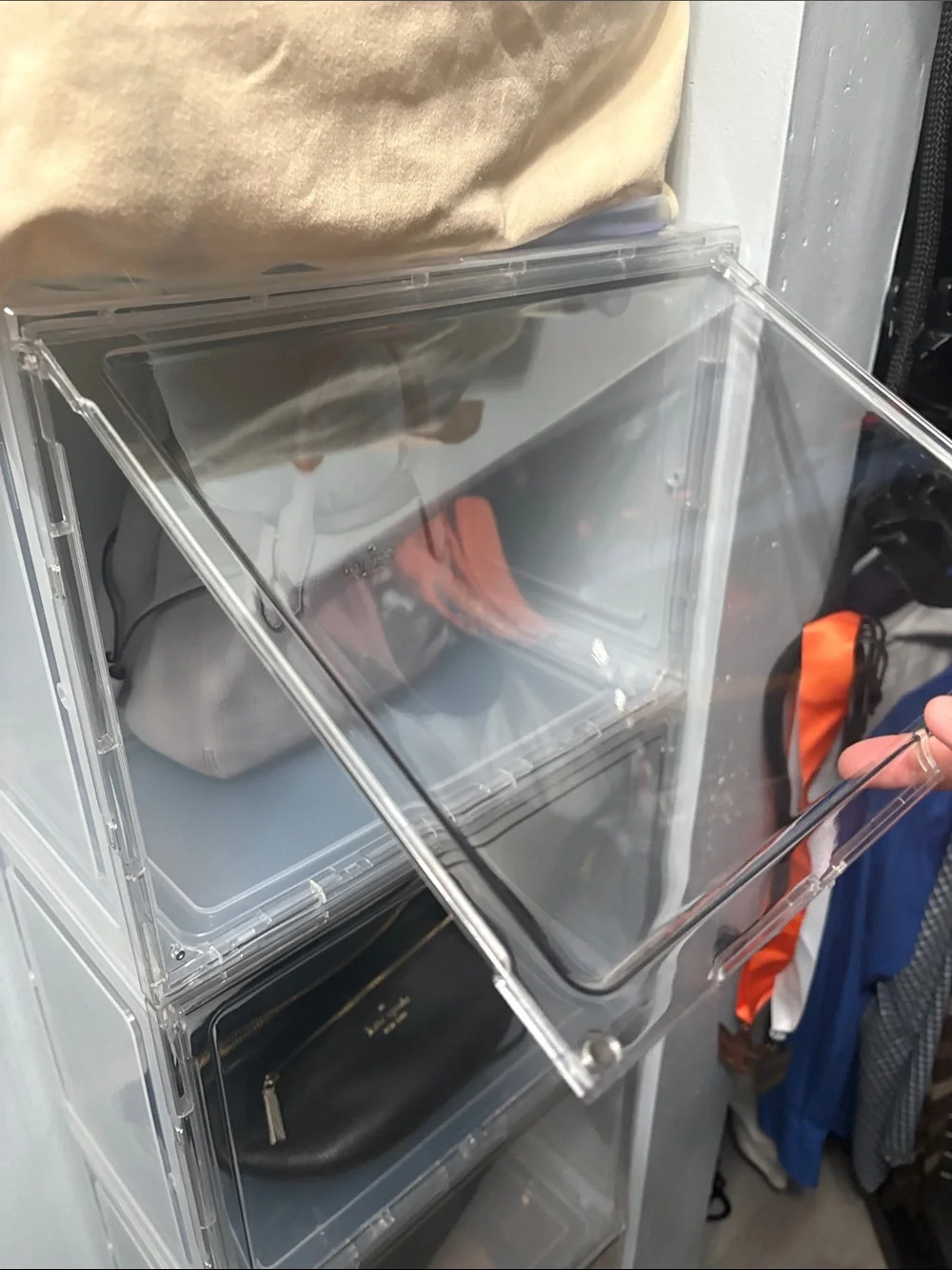 Clear Stackable Cube Organizer